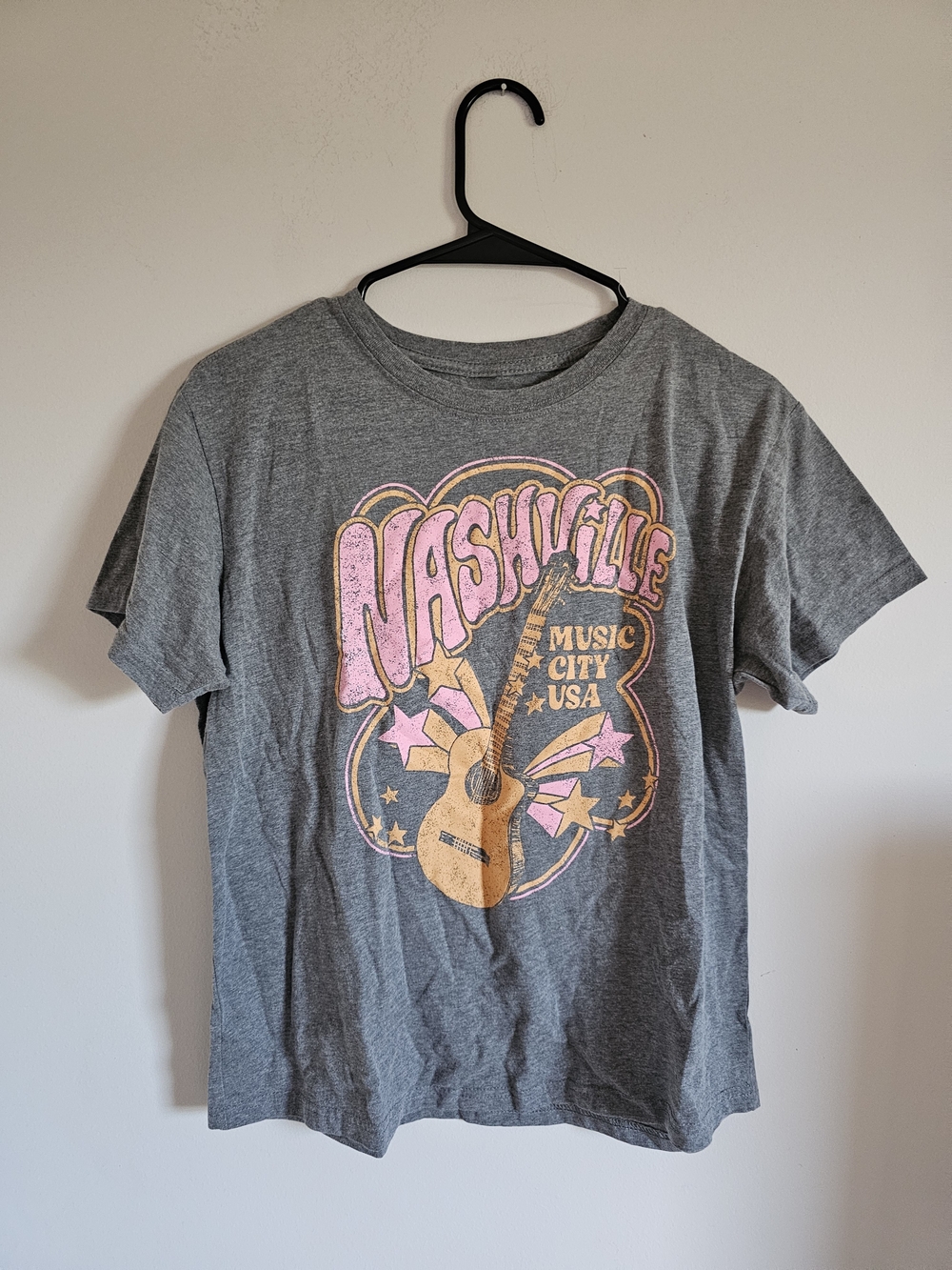 Mighty Fine Gray Nashville Graphic Tee